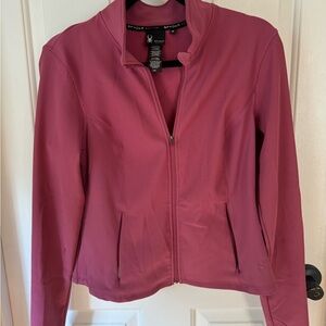 Spyder Pink Utility Jacket with Stand-Up Collar